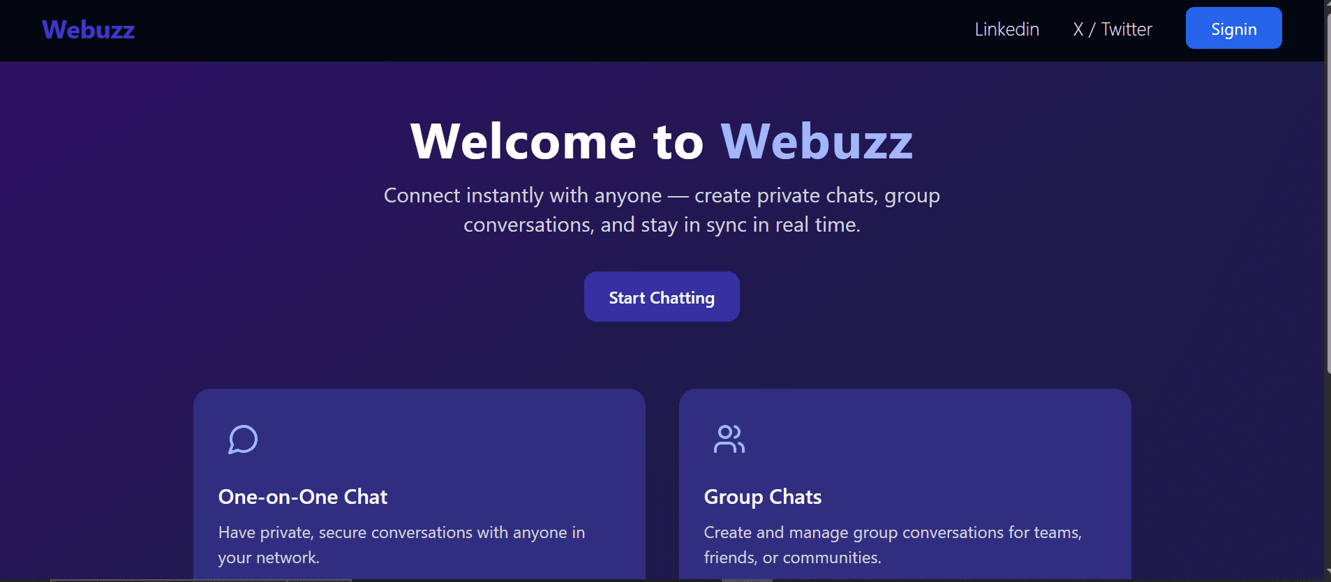 Webuzz - Chat